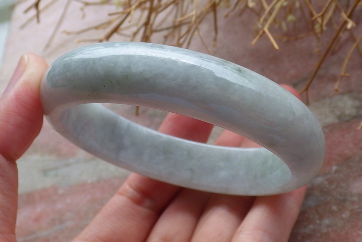 Certified Natural Myanmar Burma Grade A JADE Jadeite Circle Bangle Bracelet 57mm