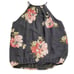 Joie Women's Black Silk Floral Halter Artisinal Elastic Waist Print Size XS...