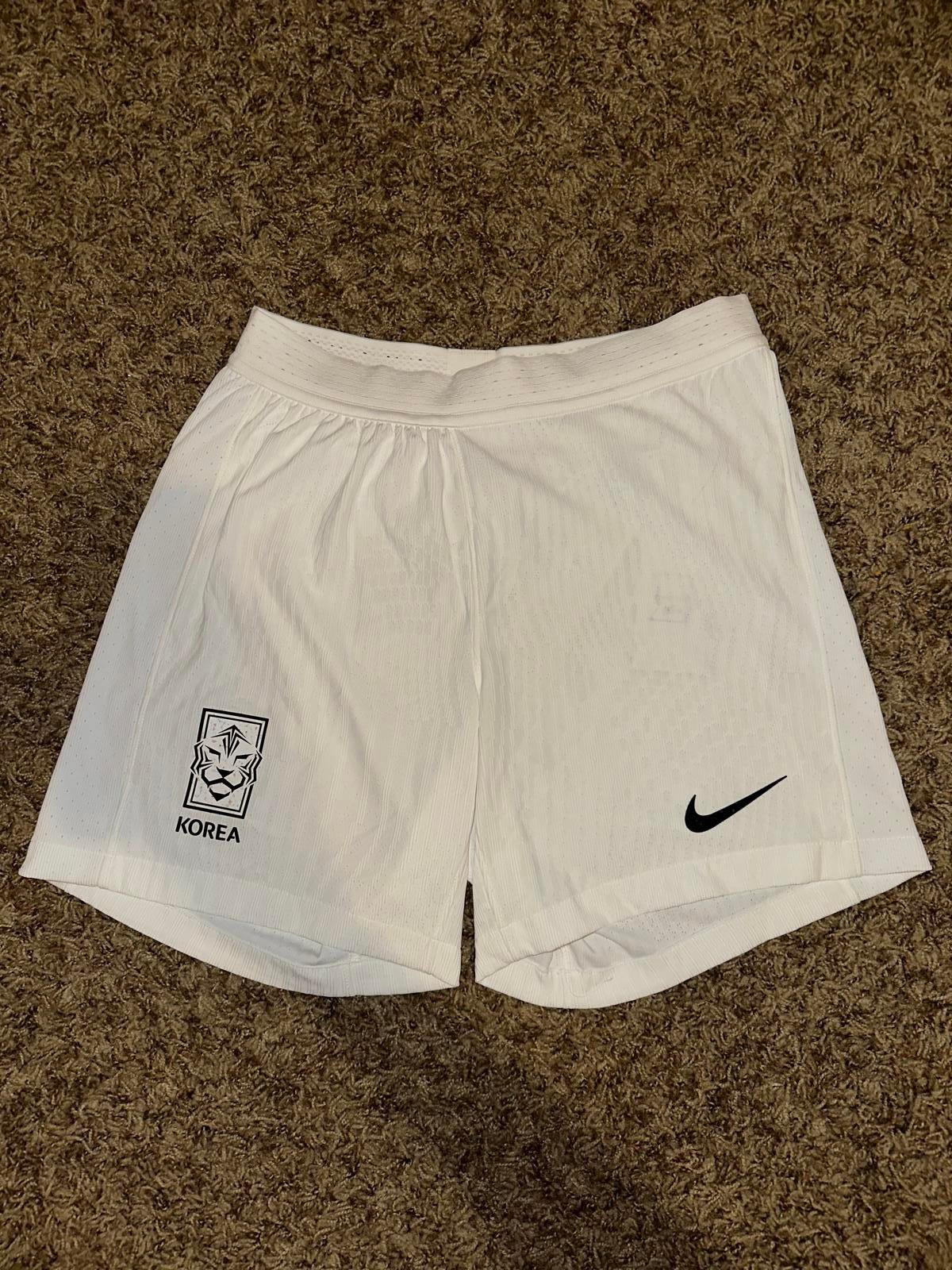 Nike Korea Vaporknit Performance Soccer White Shorts Sample