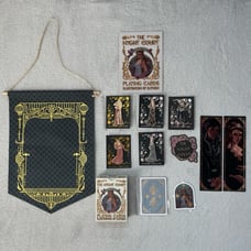 Elithien ACOTAR Pins and Playing Cards Bundle
