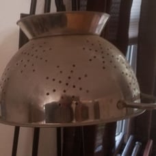 Colander hanging lamp