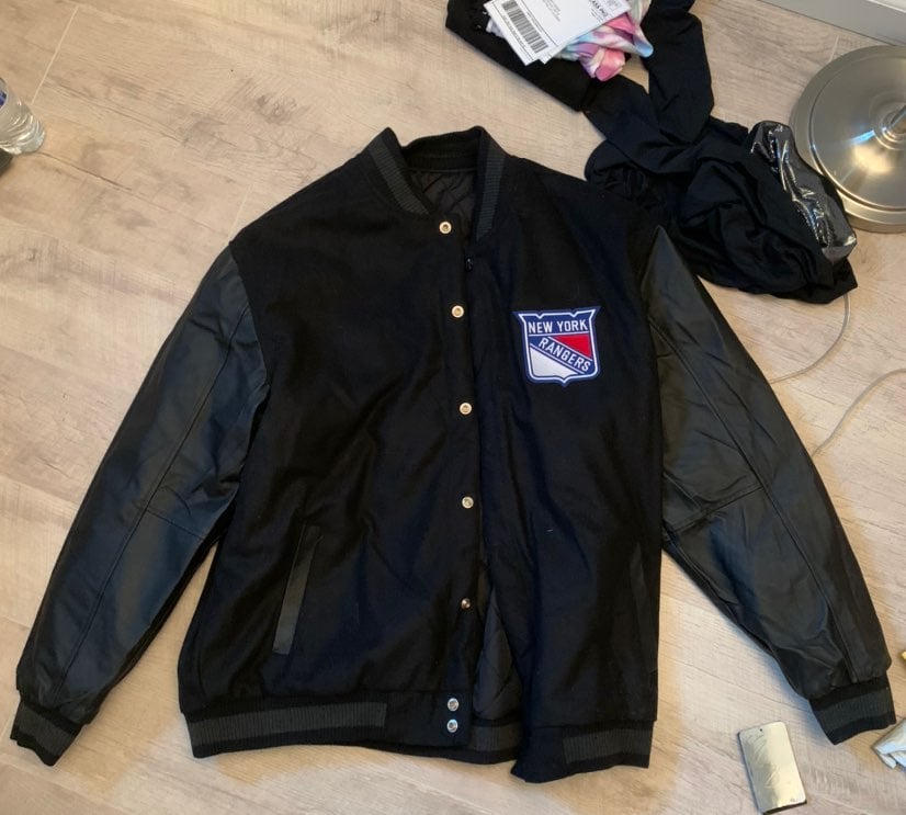 New york rangers reversible jacket auten