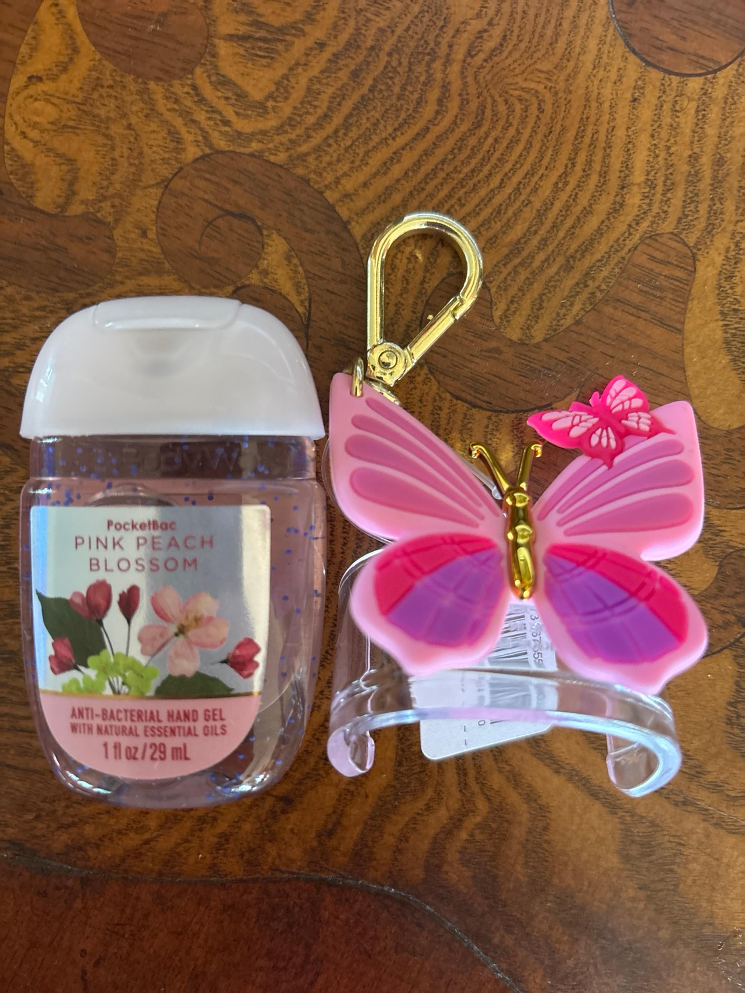 Bath and Body Works BUTTERFLIES POCKETBAC HOLDER with Refill