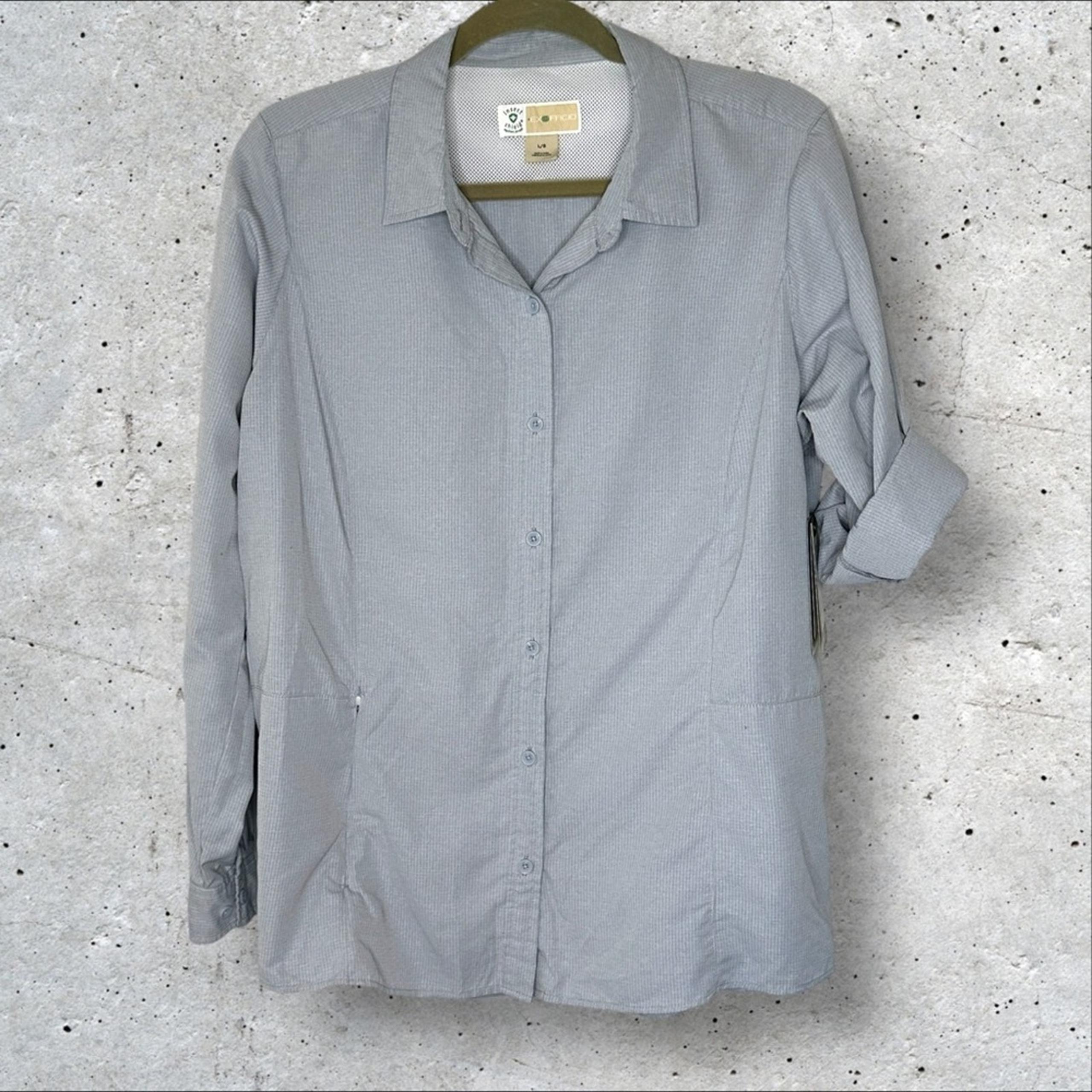 Exofficio Bugs Away Brisa Roll Tab Long Sleeve Shirt Size Large NWT $80 Hiking