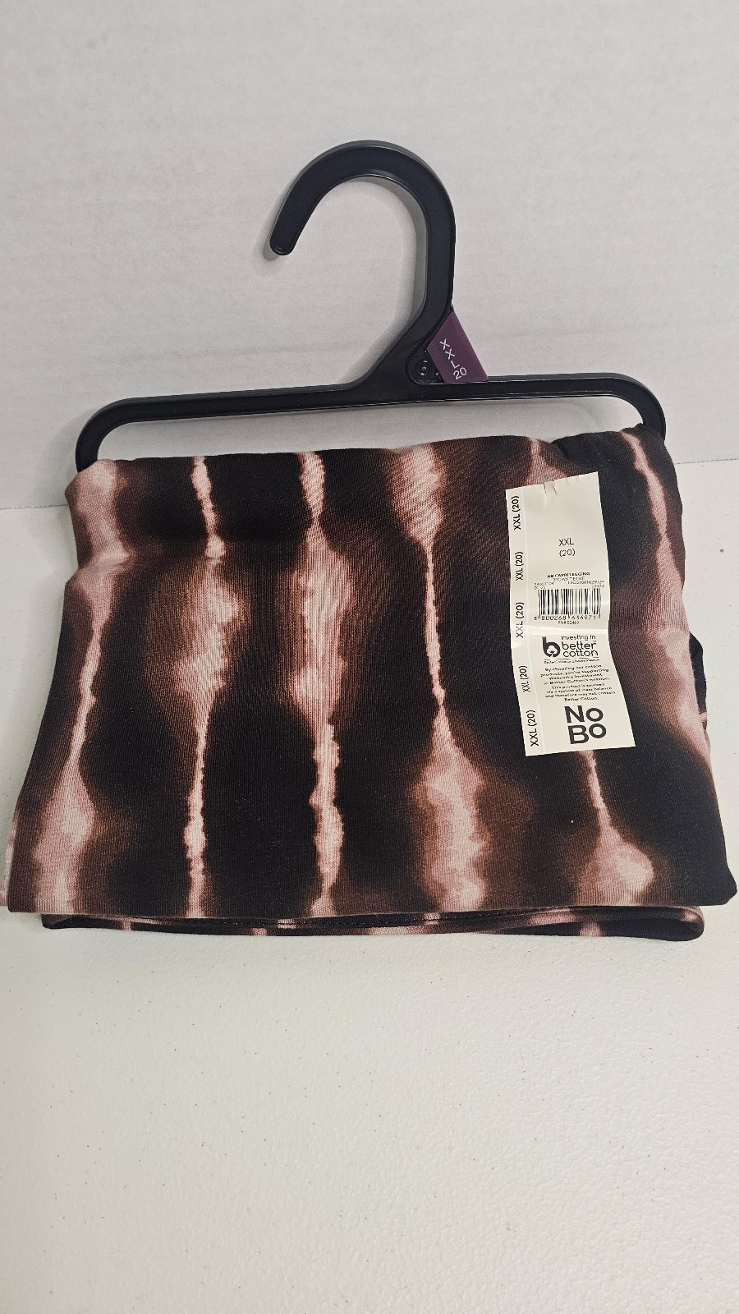 No Boundaries Capri Leggings Brown Tie Dye Womens 2XL (20)