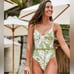 NEW! Kenny Flowers Watercolors THE BALI Underwire One Piece SZ L