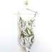 NEW! Kenny Flowers Watercolors THE BALI Underwire One Piece SZ L