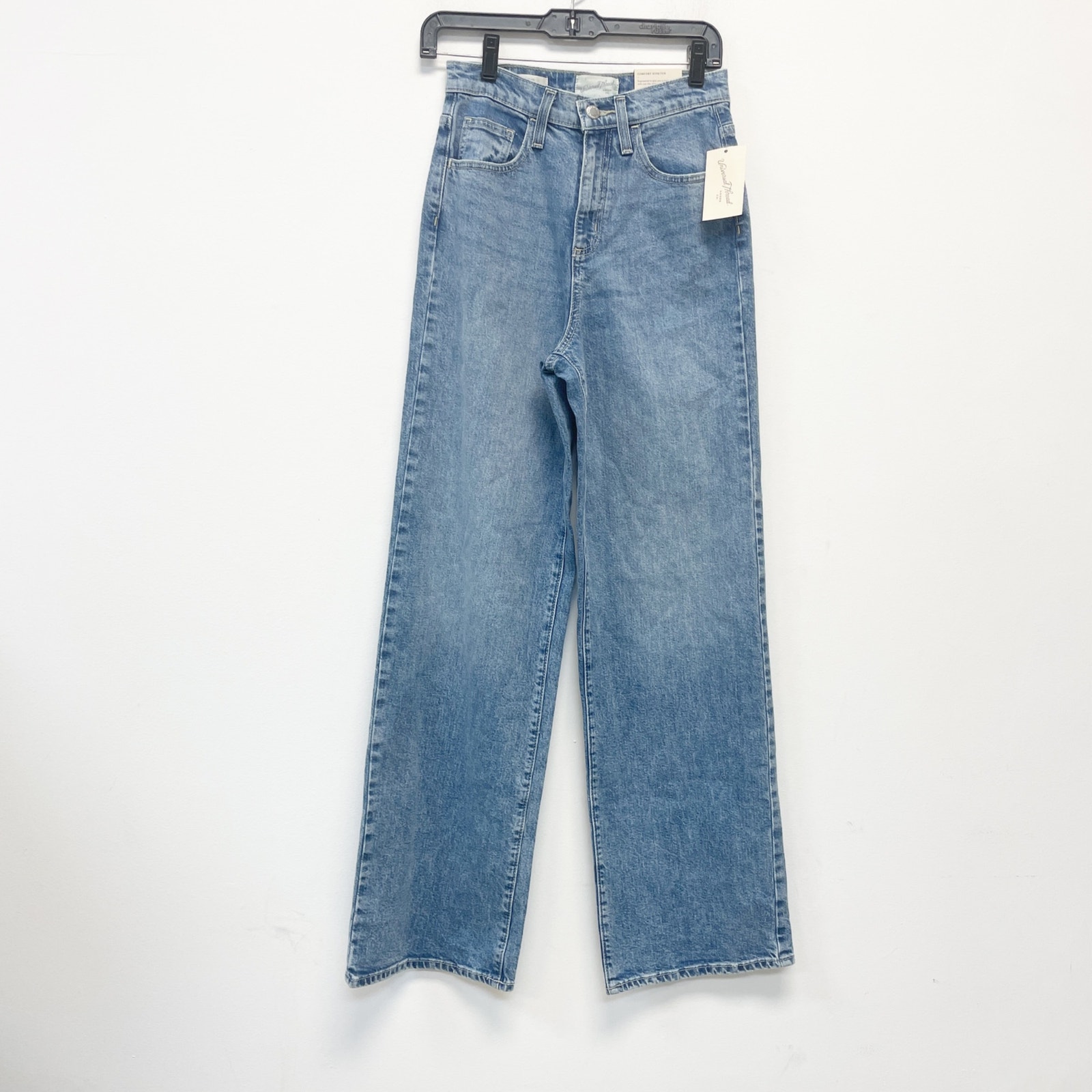 Universal Thread Women's High Rise Wide Leg Jeans Mid Wash Size 00
