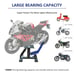 Motorcycle Lift Stand Motocross Dirt Bike Steel Adjustable Repair Rack
