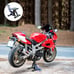 Motorcycle Lift Stand Motocross Dirt Bike Steel Adjustable Repair Rack