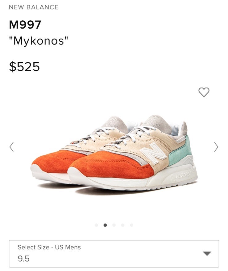New Balance M997 Mykonos