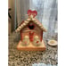 Valentine's Day LED Lighted Gingerbread Cupcake Glitter House Love Birds NWT
