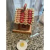 Valentine's Day LED Lighted Gingerbread Cupcake Glitter House Love Birds NWT