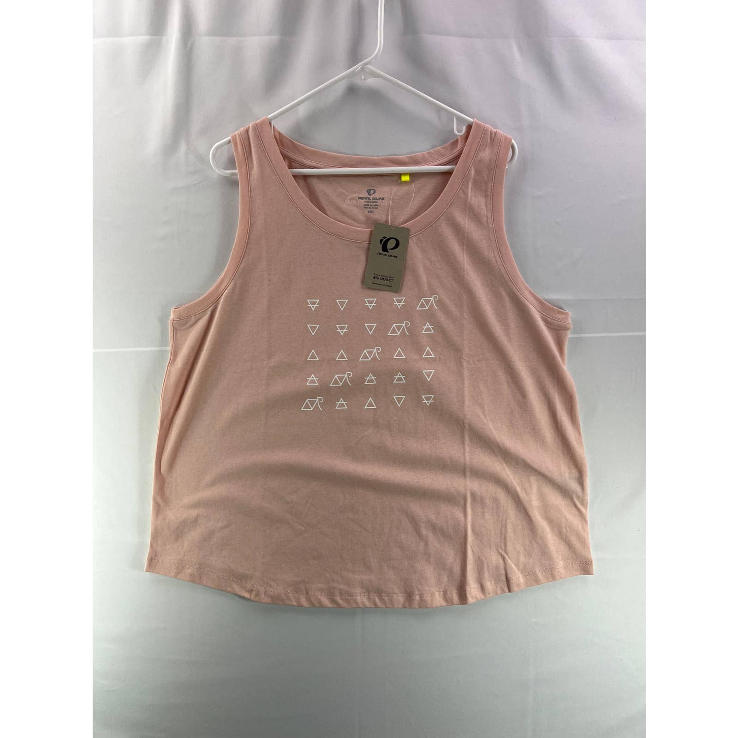 Pearl Izumi Womens Cycling Tank Top XXL Pink Regular Fit Graphic Sleeveless NWT