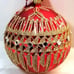 Waterford Lismore Diamond Red Ball Ornament