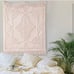 New Anthropologie Pink Boho Tassel Fringe Chenille Throw Blanket - 50 x 60