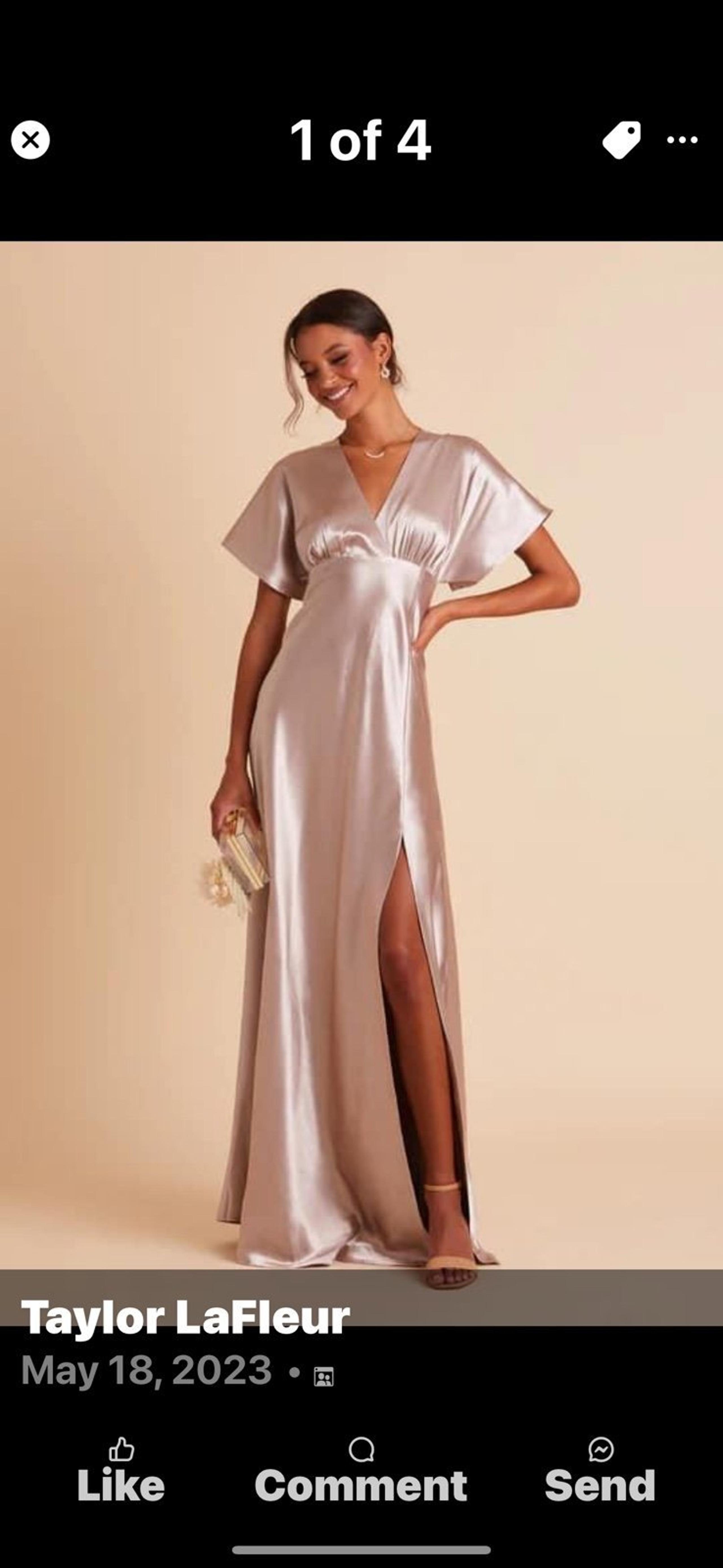 Women’s large satin mauve