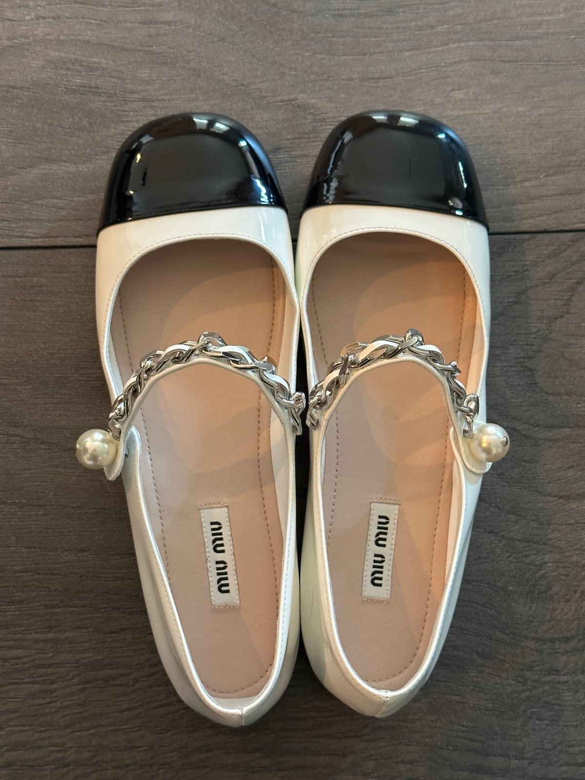 Miu Miu Two-Toned Ballerinas