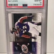 2009 SPX #72 Ray Lewis Ravens Hall of Fame Ravens Rare PSA 10
