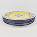 Pier 1 Imports MIRANDELA Hand Painted Portugal Earthenware Dinner Plates Set/4