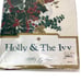 Holly & Ivy BARDWIL Christmas Season Linens Gretchen Floral Table Cloth 60x102
