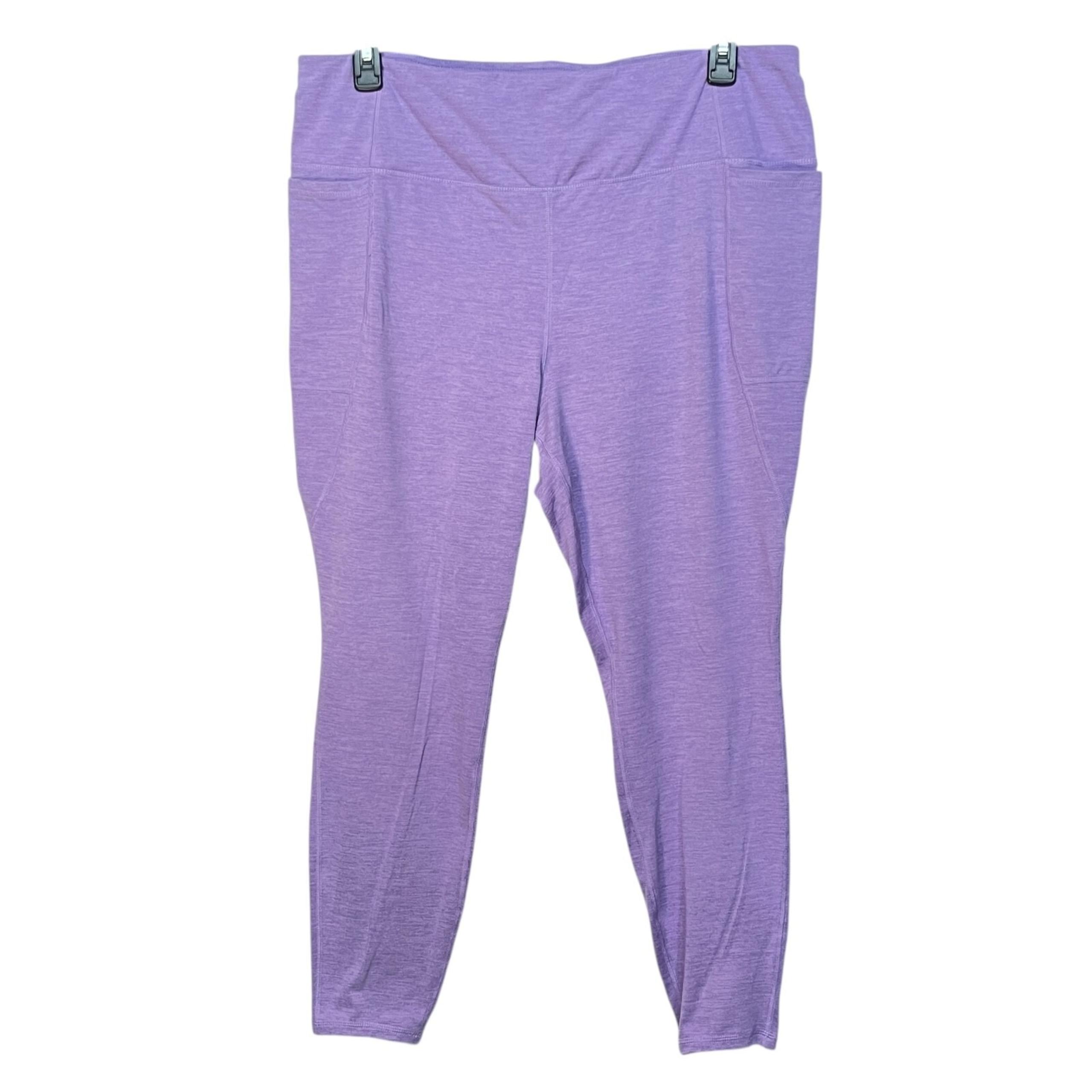 Torrid Active High Rise Yoga Workout Women Size 3X Purple Super Soft Stretch