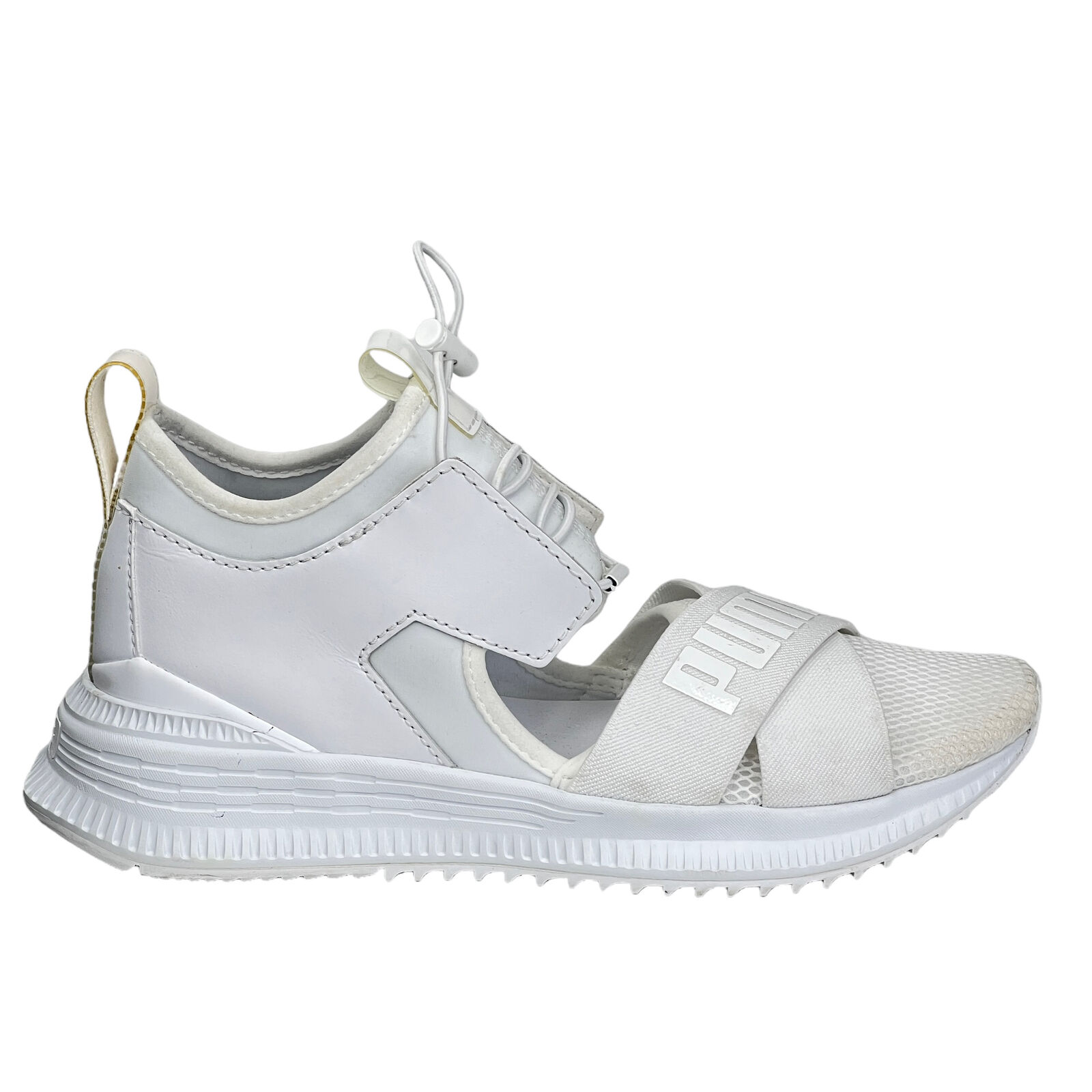 Puma x Fenty Rihanna Sneaker Trainer Women's 8 White Avid Lace Up Shoes Sporty