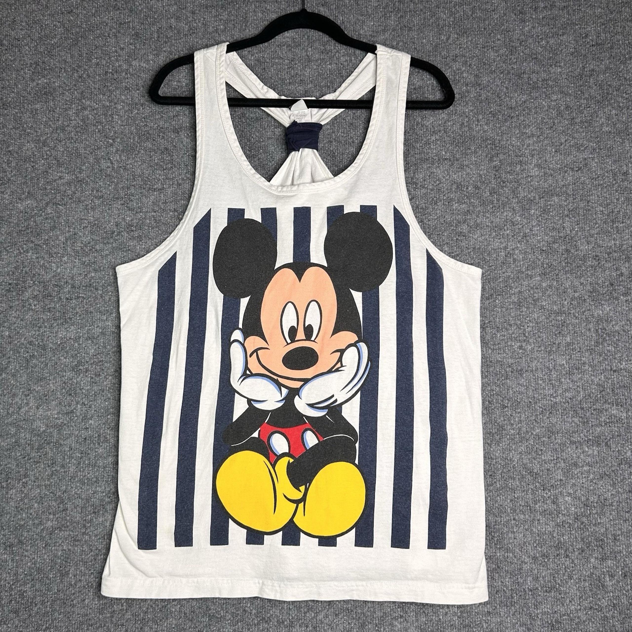 Vintage Disney Mickey Mouse Tank Top One Size Fits All Graphic Print