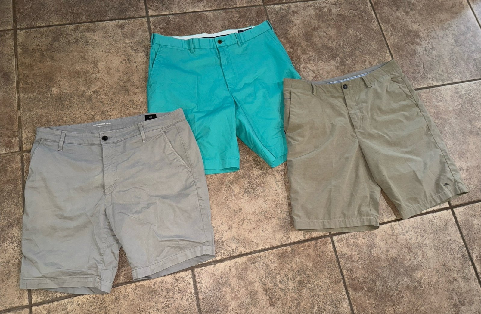 LOT OF 3 Designer SHORTS Polo Ralph Lauren, AG, TOMMY BAHAMA Mens 36