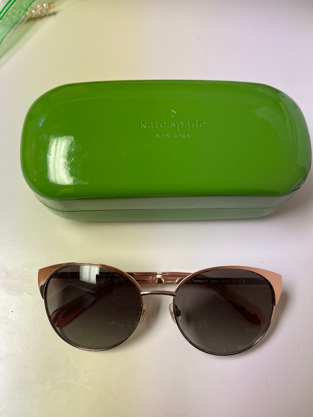Kate Spade Sunglasses + case