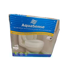 AquaSense raised 4” toilet seat for a safer bathroom SKU 2933