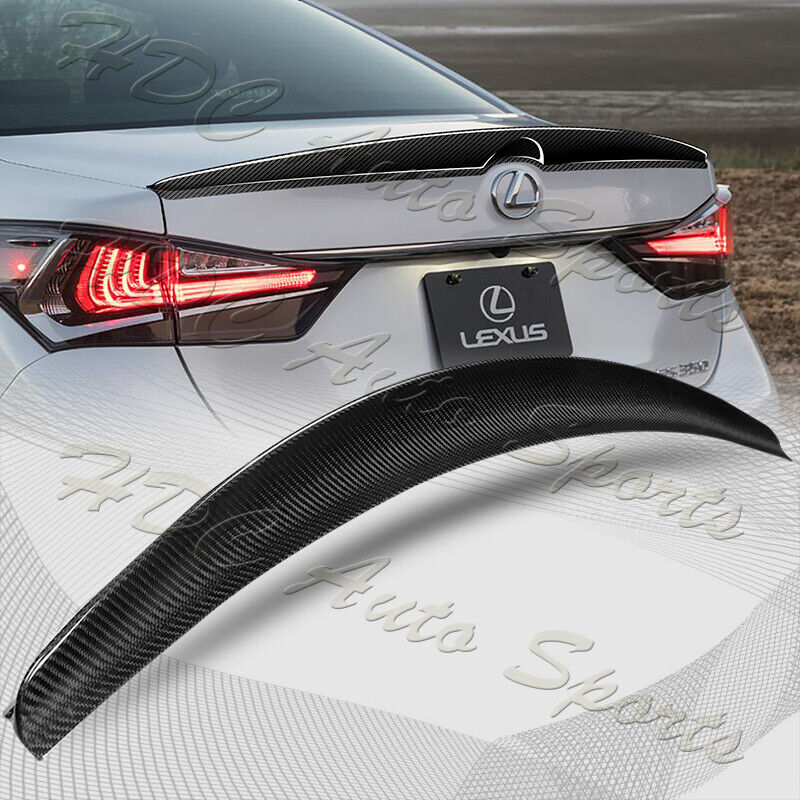For 2013-2020 Lexus GS-Series GSF Sedan OE-Style Carbon Fiber Trunk Spoiler Wing