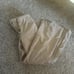 Abercrombie vegan leather beige pants