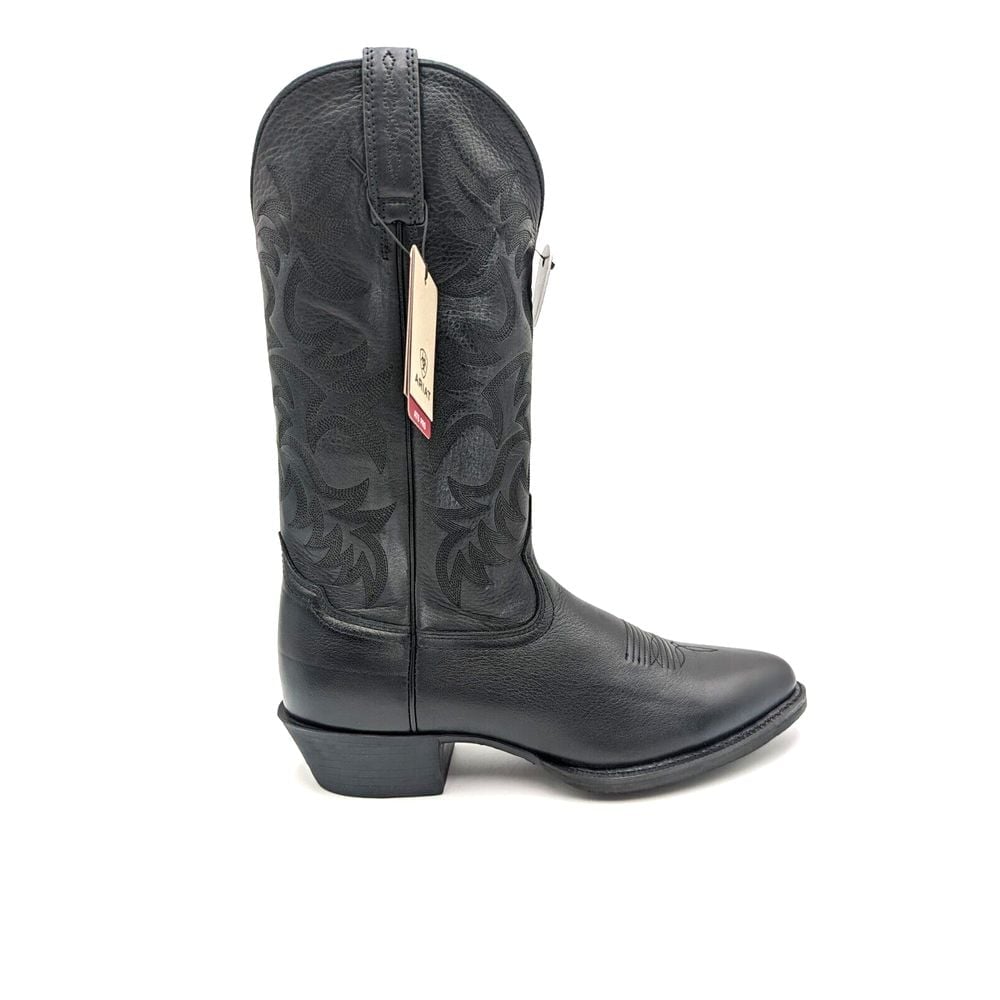 ARIAT Heritage Western R Toe Boots 10002218 Black/Deer Tan Men's Size 11.5