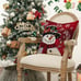 Merry Christmas Let It Snow Joy Stripes Gift Box Throw Pillow Cover