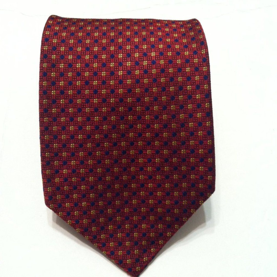 ROBERT TALBOTT MEN'S NEW DARK RED SILK TIE WIDTH: 3 3/4