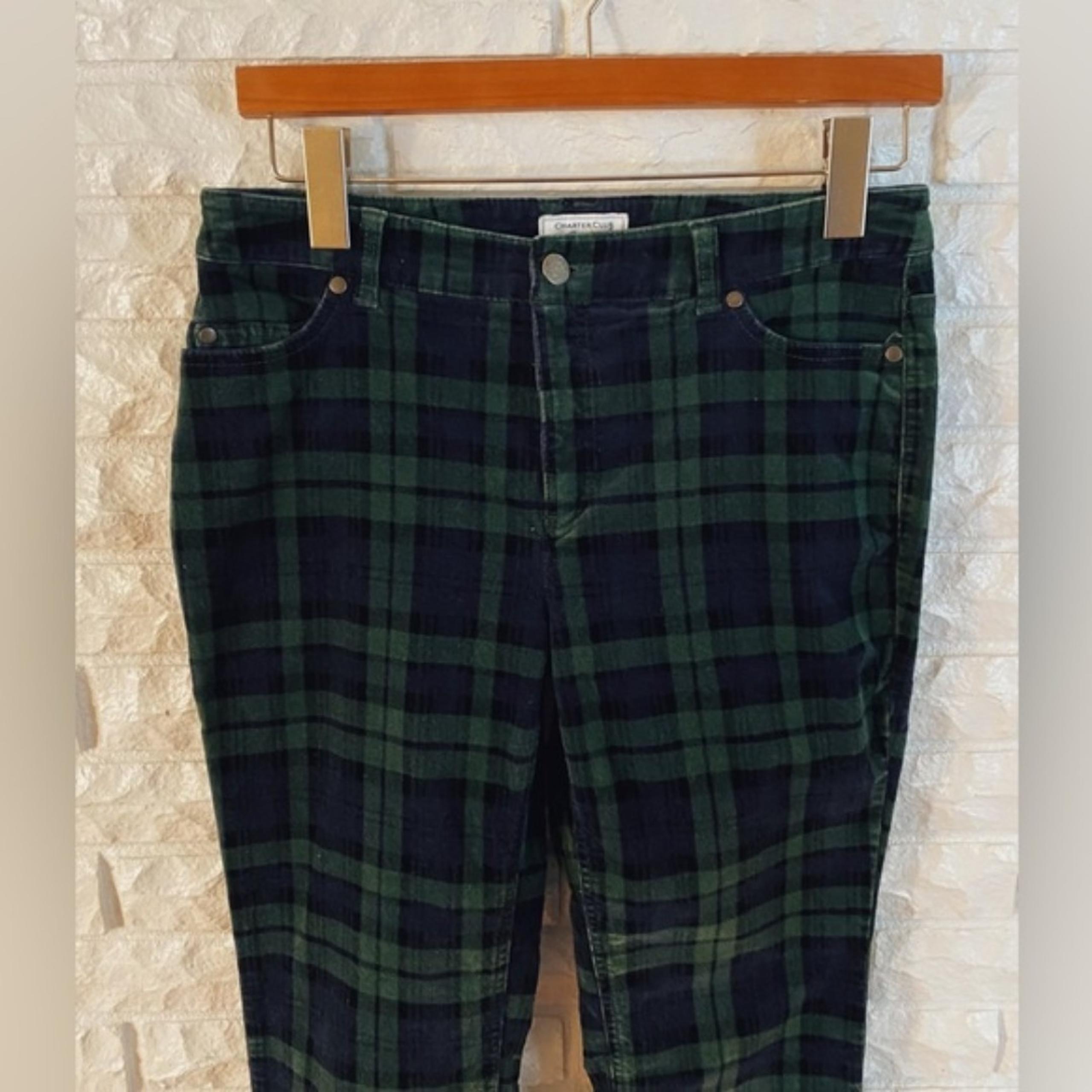 Charter Club Plaid Corduroys