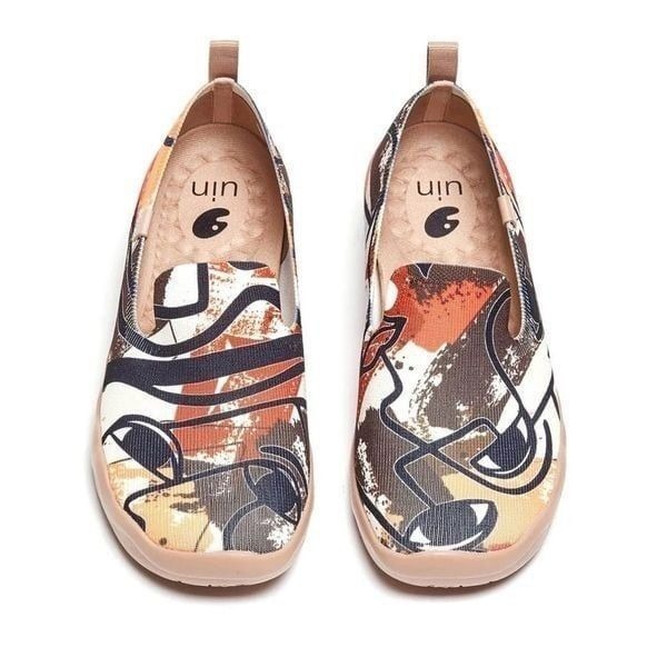 UIN Men's Walking Travel Shoes Slip On Casual Comfort Loafers (My Sight)No Box