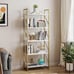Gold Bookshelf Modern Bookshelf, Storage Shelves 5 Tiers