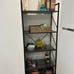 Gold Bookshelf Modern Bookshelf, Storage Shelves 5 Tiers