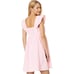 Draper James Maddie Light Pink Striped Babydoll Linen Mini Dress Size L