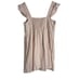 Draper James Maddie Light Pink Striped Babydoll Linen Mini Dress Size L