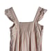 Draper James Maddie Light Pink Striped Babydoll Linen Mini Dress Size L
