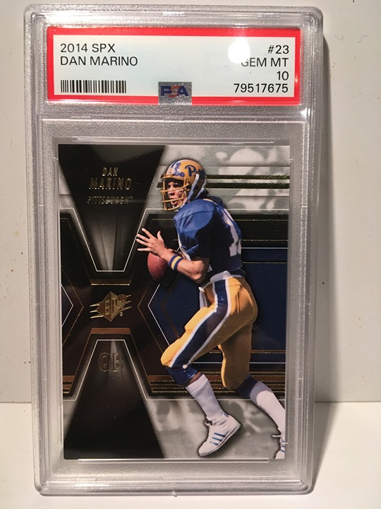 2014 SPX #23 Dan Marino Low Population PSA 10 Gem Mint - Pittsburgh Panthers