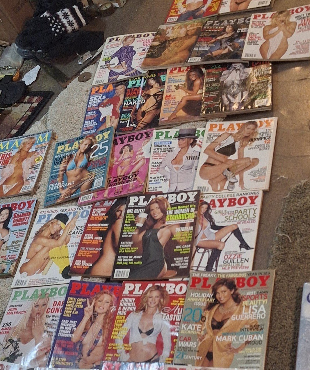 30 playboy magazines. 1 maxim . Early 2000s. Excellent condition. Except 2
