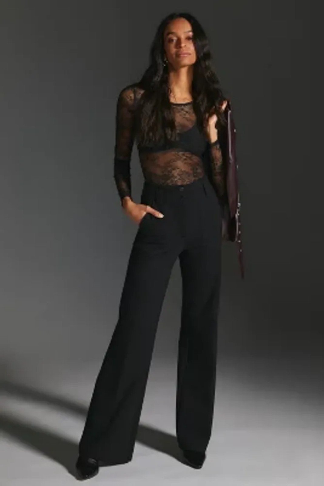 NWT Anthropologie The Naomi Wide-Leg Flare Pants by Maeve Size US 4
