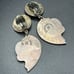 VTG 1994 Signed Brenda Schoenfeld Sterling Silver Clip On Dangle Drop Earrings