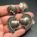VTG 1994 Signed Brenda Schoenfeld Sterling Silver Clip On Dangle Drop Earrings