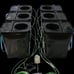 6-Plant DWC Hydroponic System W/ 5.3-Gal Square Reservoirs, 6 heavyduty netpots