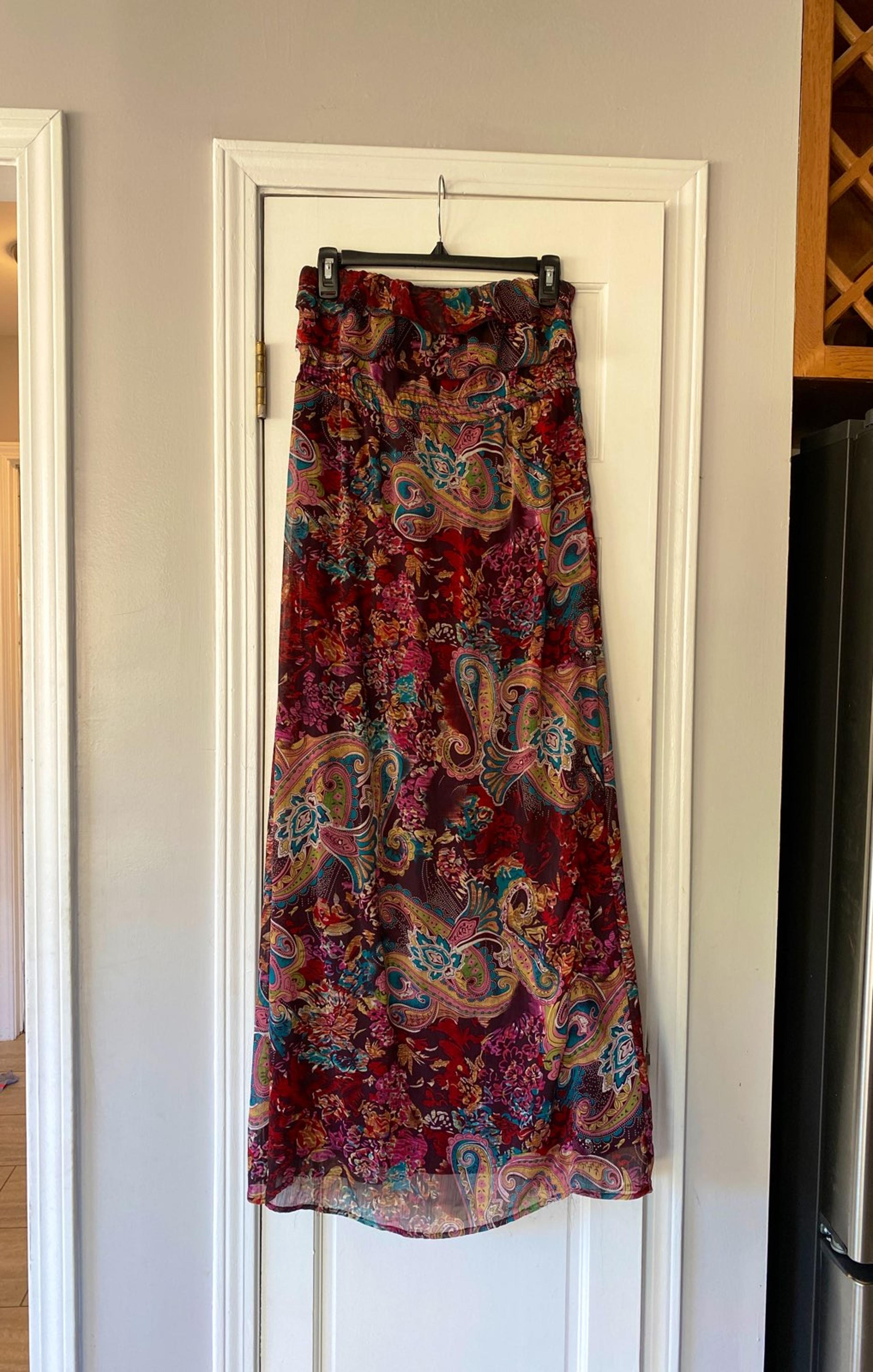 Strapless maxi dress